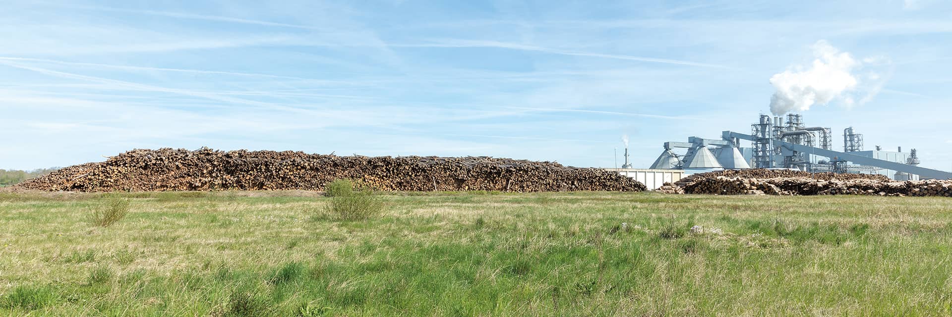 One of Unilin group's factories, handling wood waste